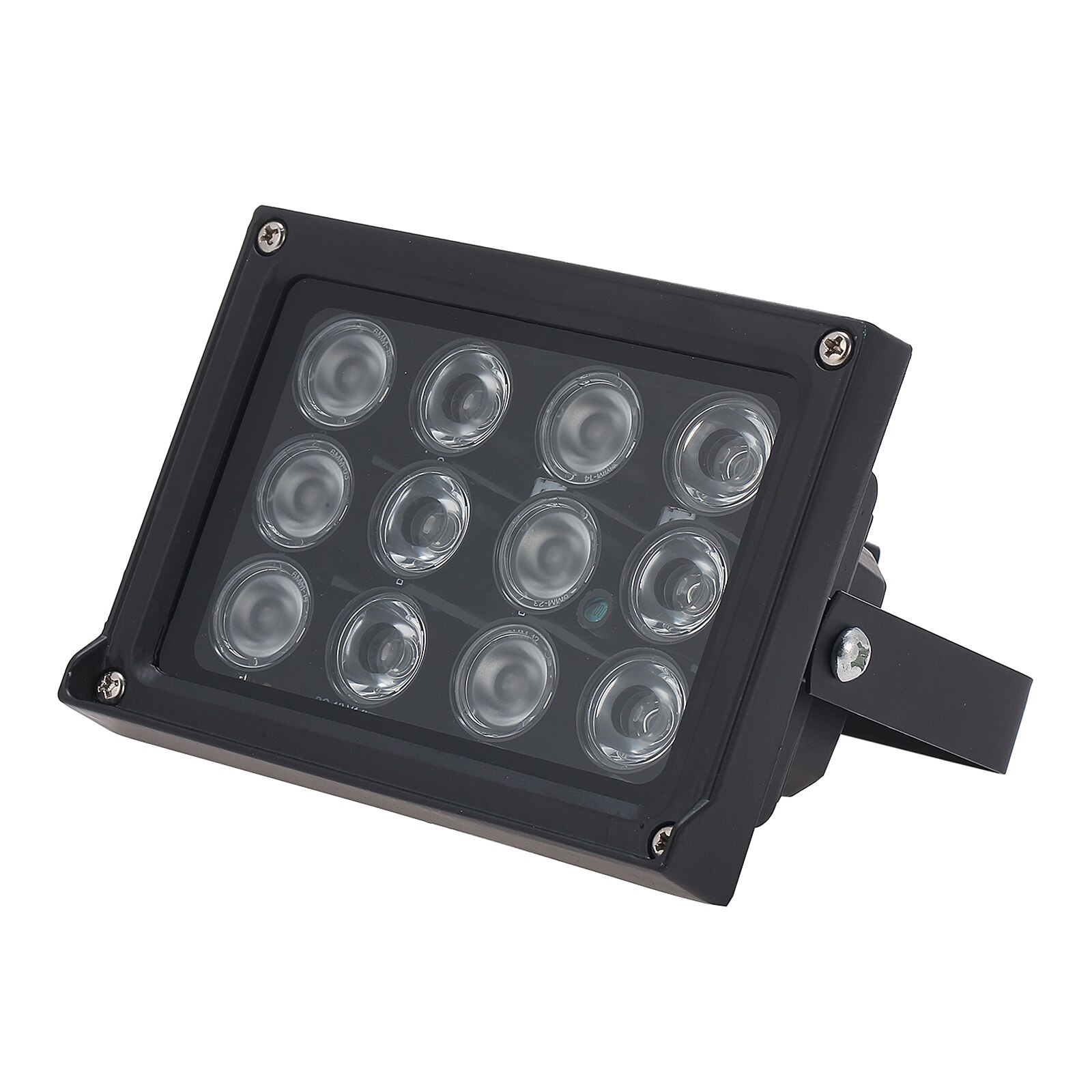 Infrared Illuminator 12pcs Array IR LEDS IR Illuminator Night Vision Wide Angle Outdoor Waterproof for CCTV Security Camera: Black