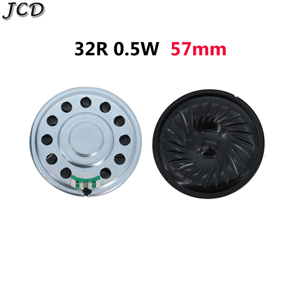 JCD 1pcs Ultra-thin speaker 32 ohms 0.5 watt 32R 0.5W speaker Diameter 23mm 28mm 36mm 40mm 50mm 57mm Loudspeaker: Pink