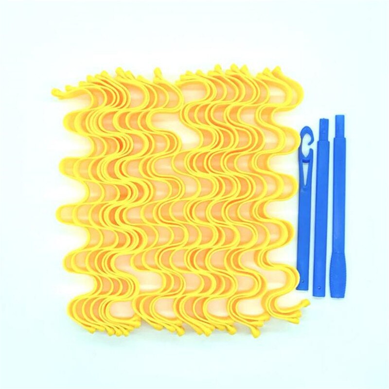 Hair Curlers Spiral Curls No Heat Wave Hair Curlers Styling Kit Spiral Hair Curlers for Most Kinds of Hairstyles: 24pcs E 50CM