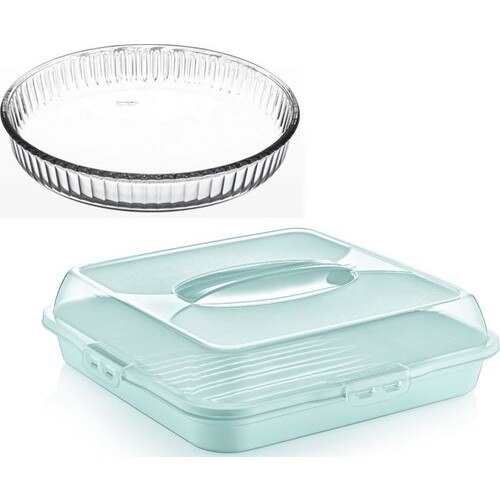 Pasabahce Ronde Pyrex &amp; Storage Container Box 2&#39;li Set