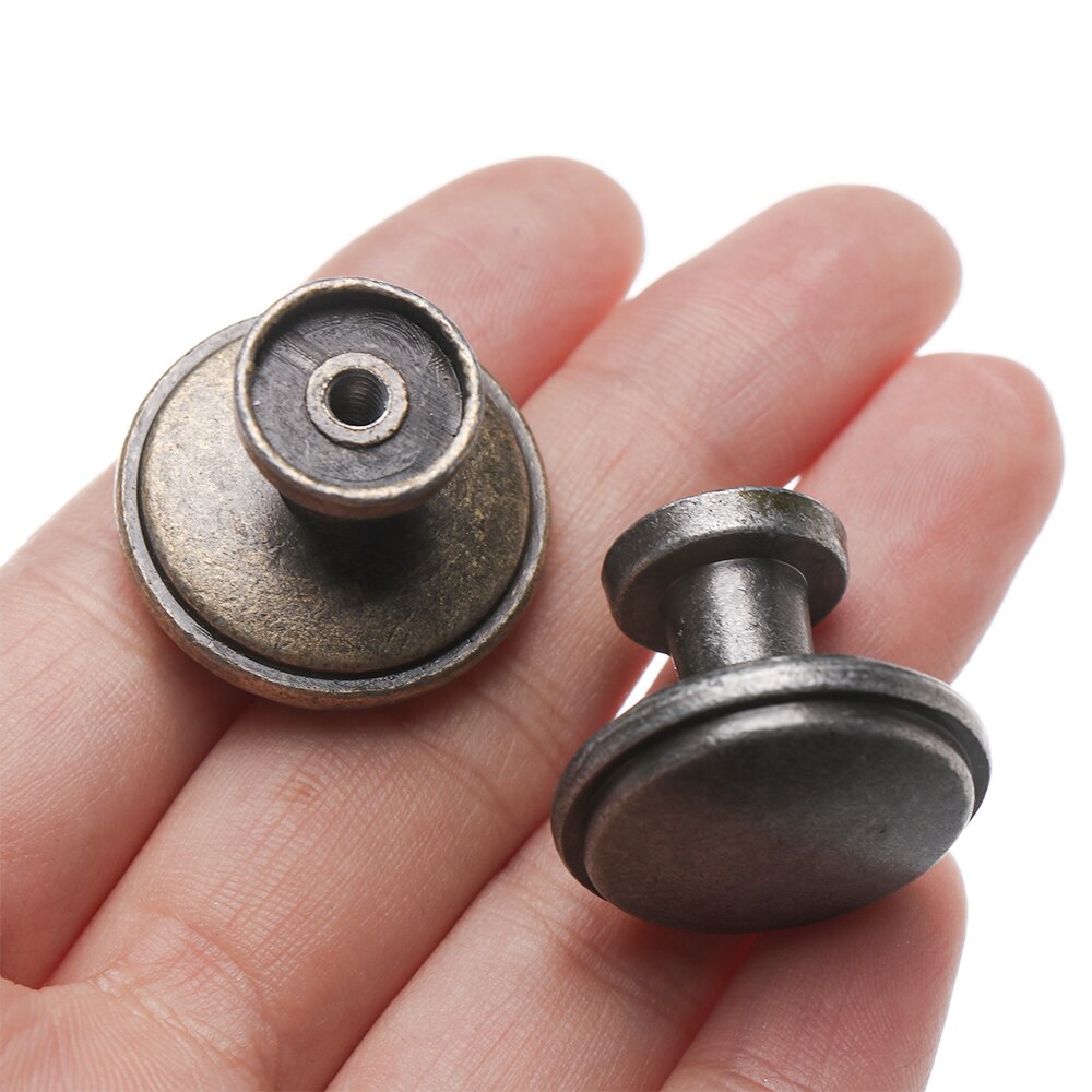 Boutons de poignée en forme de champignon Antique, rond, pour armoire, tiroir, armoire, vis, composant matériel de meuble de garde-robe, 1 pièce