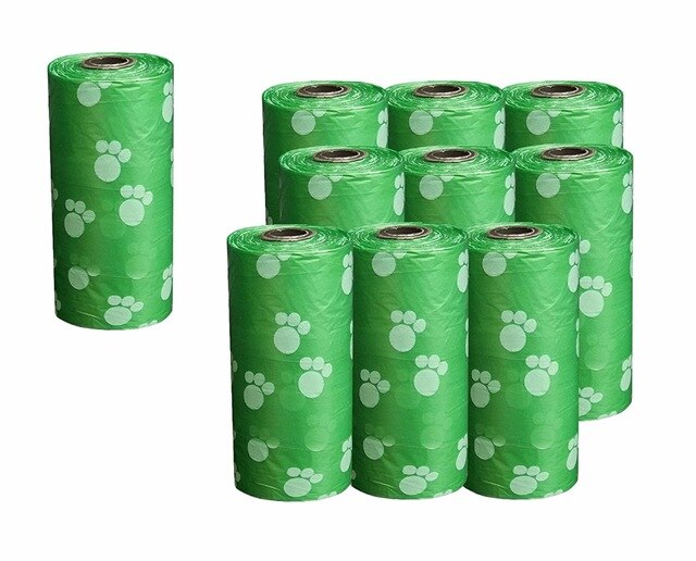 50Rolls Dog Poop Bags Pet Waste Garbage Bags Biodegradable Outdoor Carrier Holder Dispenser Clean Pick up Tools Pet Accessories: green 50rolls