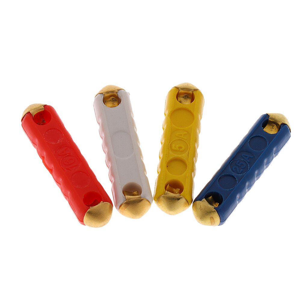 40Pieces Automotive Car GBC Copper Bullet Fuse Kit 5A 8A 16A 25A