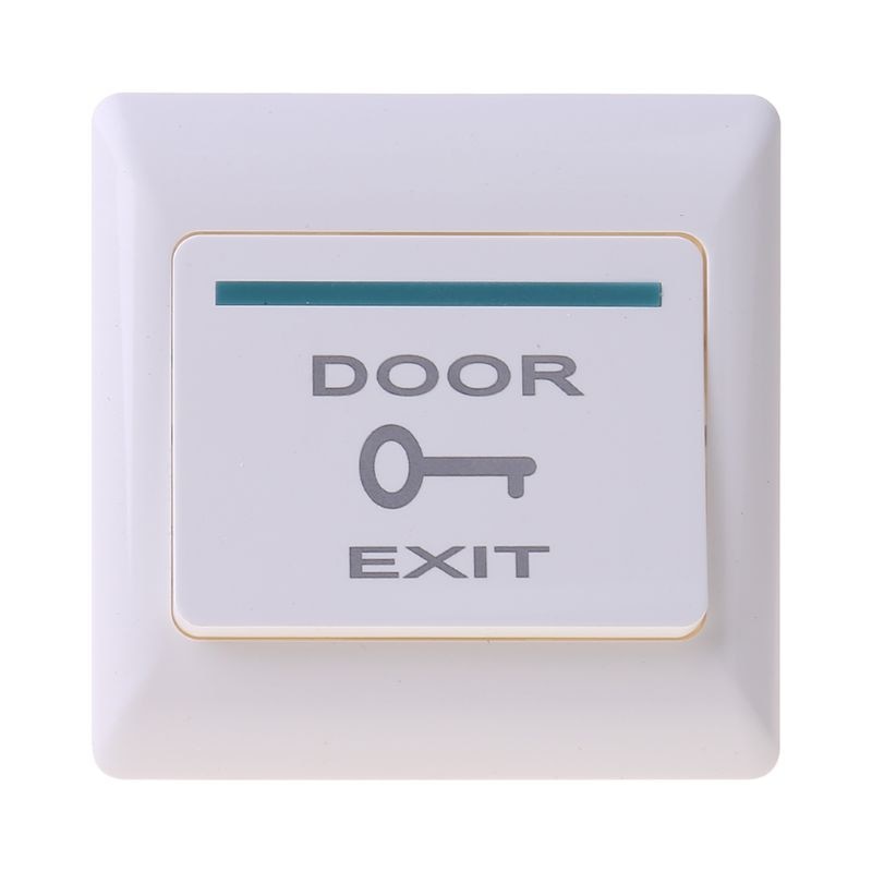 Et02a druk op de knop deurknop toegangscontrole ui