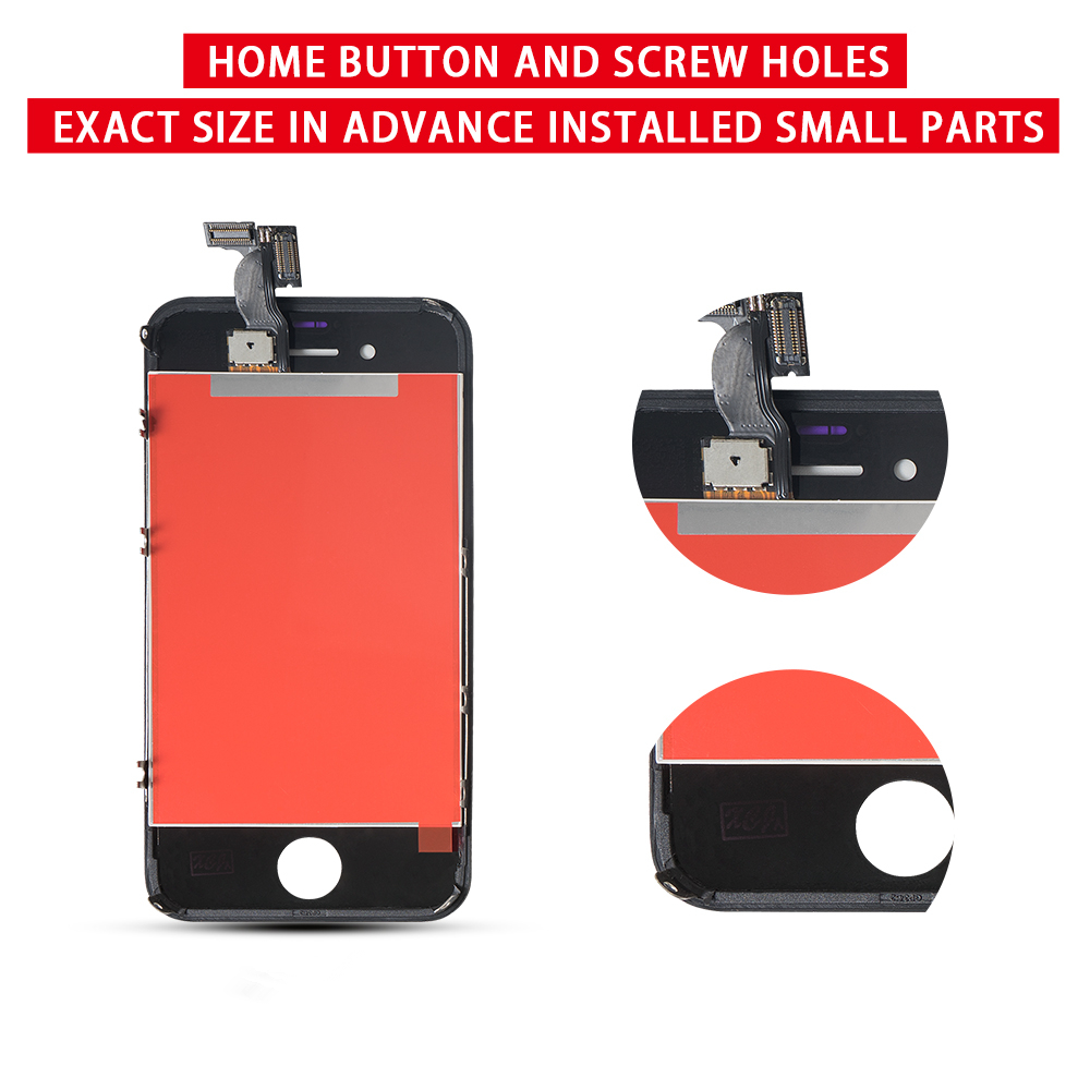 5s 4 4s Wyświetlacz LCD robić iPhone 4 4S ekran dotykowy Digitizer Zamiennik robić iPhone 5 5c 5s SE 4s 4 Wyświetlacz LCD bez martwych pikseli