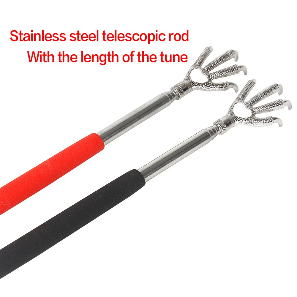 Terug Tickle Jeuk Massage Pen Roestvrij Terug Scratcher Draagbare Uitschuifbare Verstelbare Telescopische Handy Pocket Size