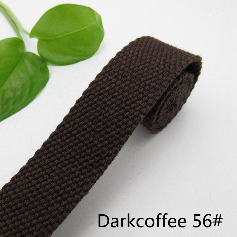 3Meter 50mm Dicke 2mm Leinwand Polyester Baumwolle Gurtband Etikett Band Taschen Rucksack Gurtband Voreingenommenheit Bindung Band DIY NäHenne Handwerk: DarkCoffee
