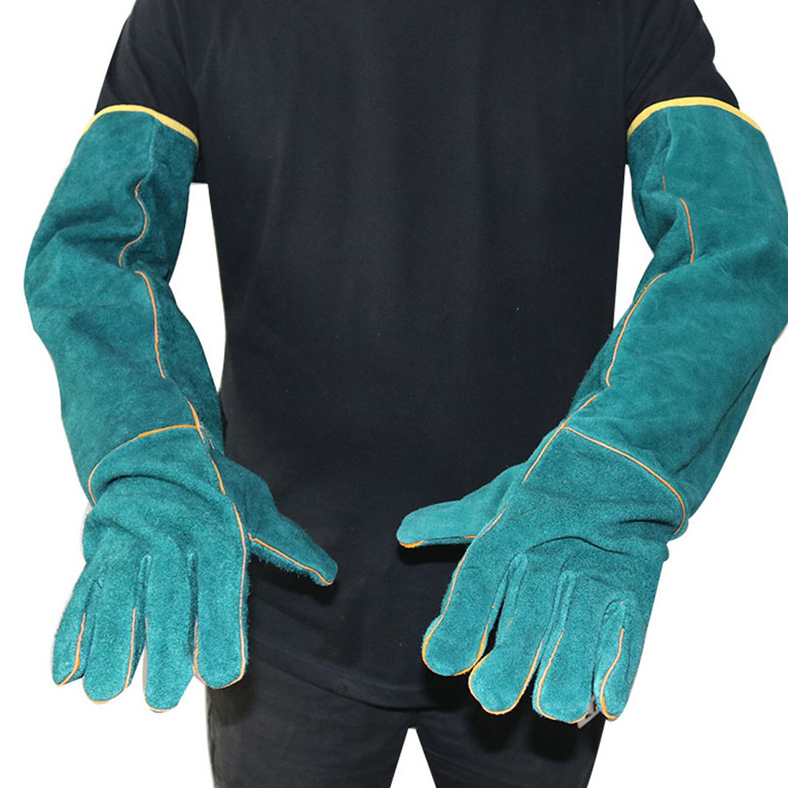Haustier Anti-beissen Sicherheit Handschuhe Beekeeping Handschuhe Ultra lang schützend Anti kratzen Pro Hund Katze Vogel Schlange Eidechse Baden Ausbildung