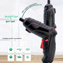 Electric Screwdriver with Light 3.6V Portable Cordless Screwdriver Rechargeable Power Tools with Bits Home Tool Accessories