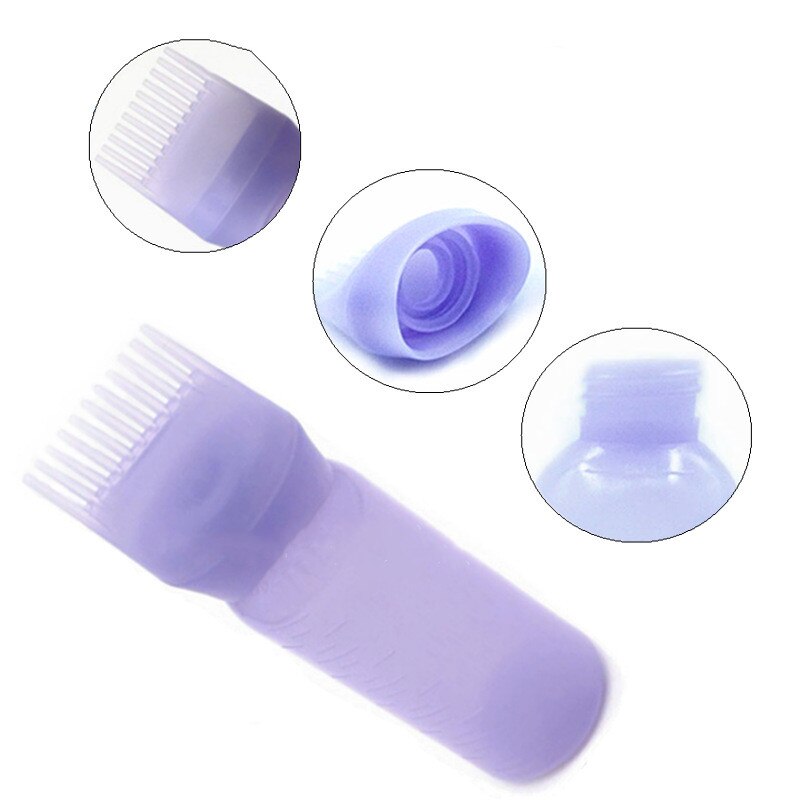 Empty Hair Dye Bottle With Applicator Brush 120ML Dispensing Salon Hair Coloring Dyeing Bottles Hairdressing Styling Tool