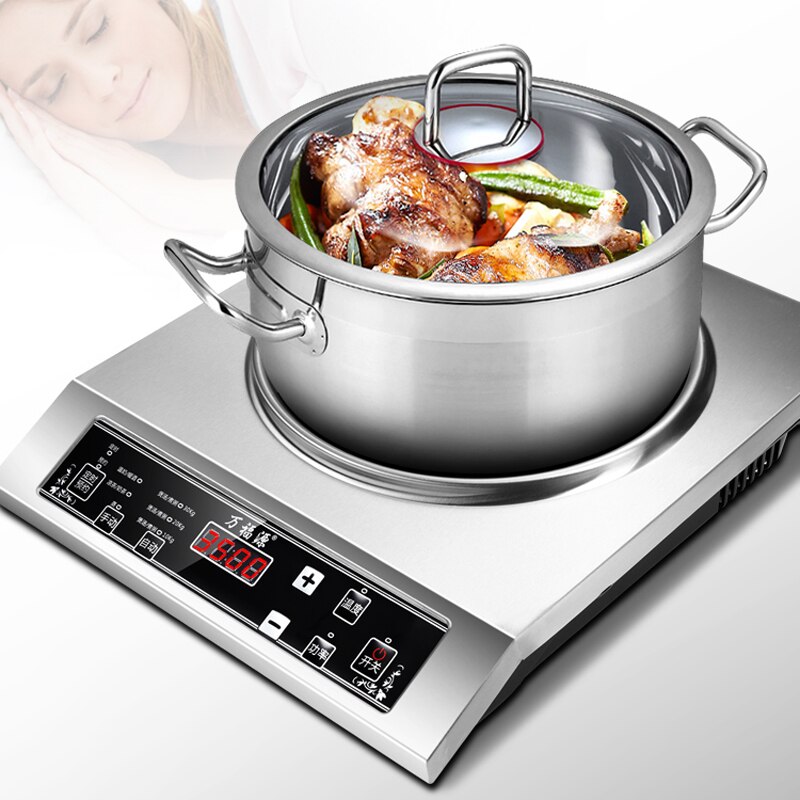 Commercial Induction Cooker 3500W High Power Energy Saving Concave
