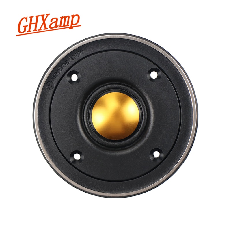 Ghxamp 3 inch Tweeter Speaker Hifi Gold Dome Treble Loudspeaker 82mm Unit for Monitor BX2 TBX025 Good With Cover 1PC