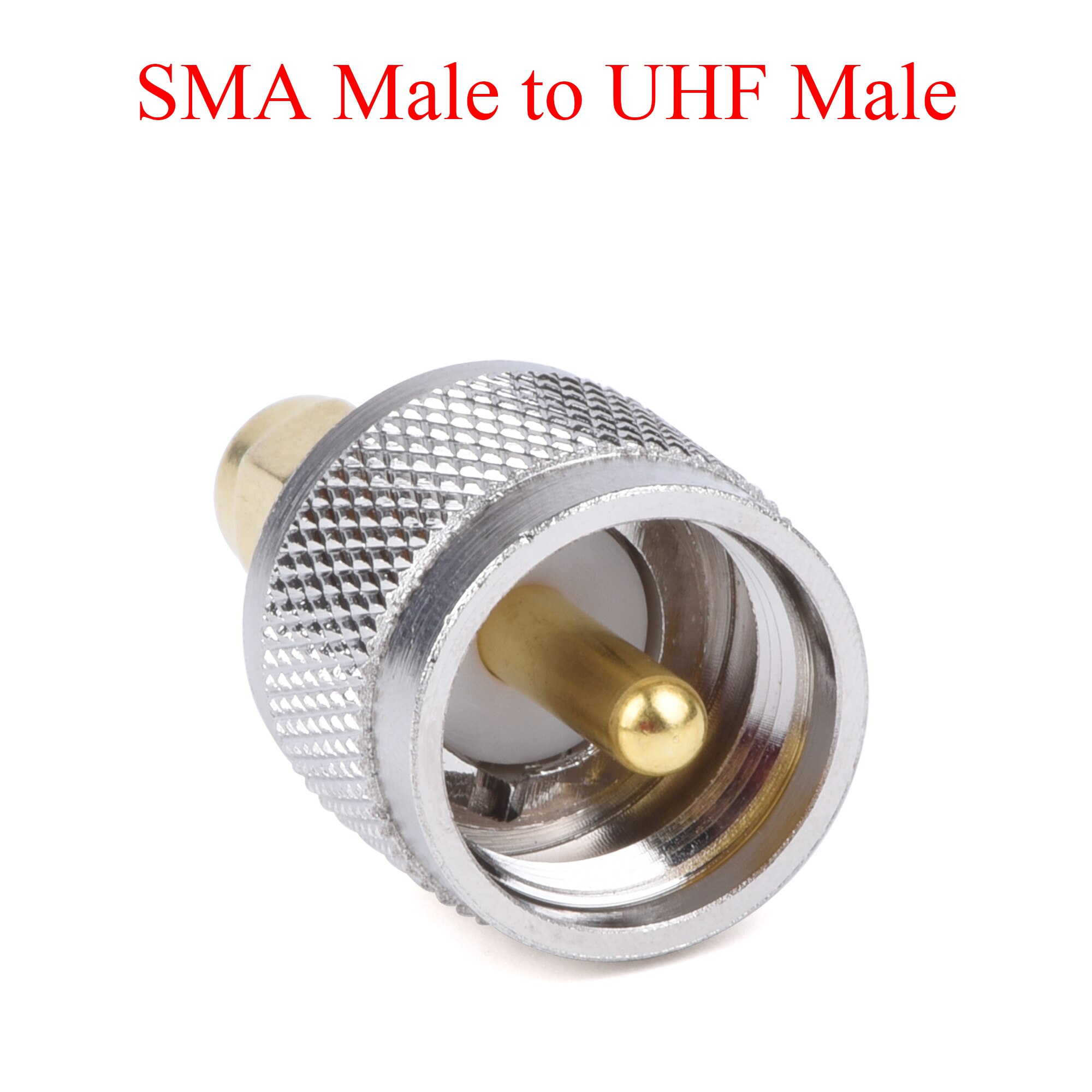 1Pcs RF Coaxial Connector SMA Male to BNC TNC MCX MMCX UHF N F Male Plug / Female Jack Adapter Use For TV Repeater Antenna: SMA Male-UHF Male