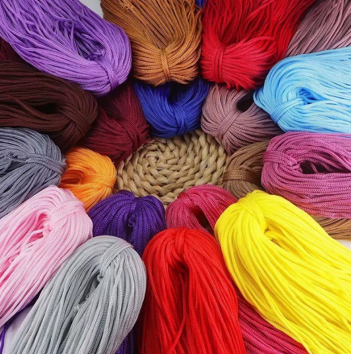 200m 3mm Farbe Nylon Kordel faden häkeln Hohl linie DIY hand gewebtes Armband geflochtenes Kunst handwerk/Schuhe