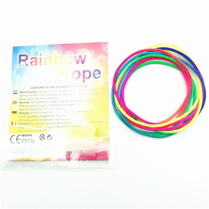 Kids Rainbow Colour Fumble Finger Thread Rope String Game Developmental Toy Puzzle Educational Game for Children Kids