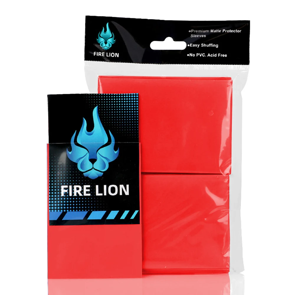 62x89mm 100PCS/Set Solid Matte Trading Card Sleeves Top Loading Japanese Size Card Protector for YGO: five