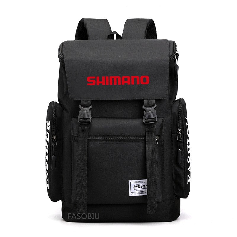 Shimano-mochila para deportes al aire libre para hombre, resistente al desgaste, transpirable, impermeable, de viaje, para otoño: Black 04