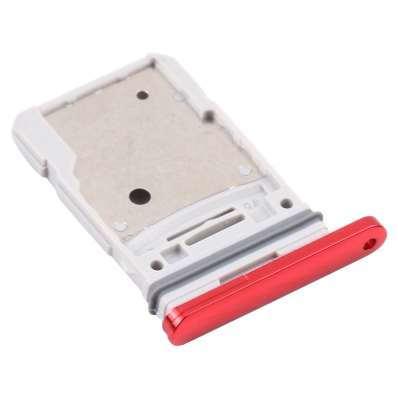 For Samsung Galaxy S20 FE Dual SIM Micro SD Card Tray S20 Lite SD Memory Card Slot Holder Smartphone Repair Parts: Cloud Red