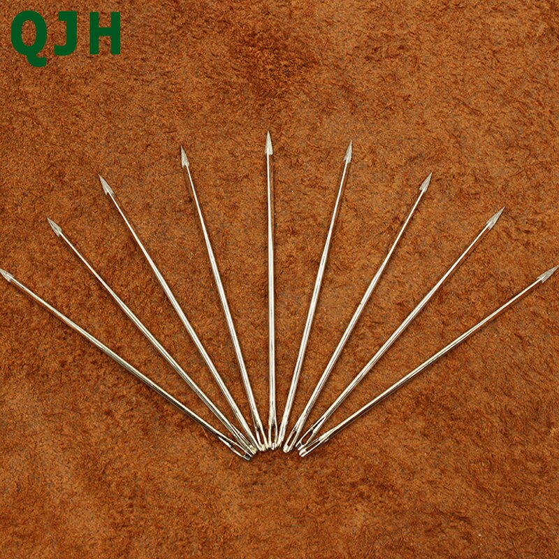 3Sizes 4.8cm 5.8cm 7cm leather sewing needle Stainless Steel Handy Needles Canvas Leather Sewing Stitching Tool
