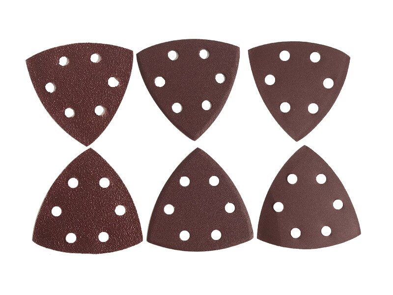 25Pc 90Mm Delta Schuurmachine Zand Papier Klittenband Schuurpapier Disc Schuurmiddelen Voor Schuren Grit 40-2000