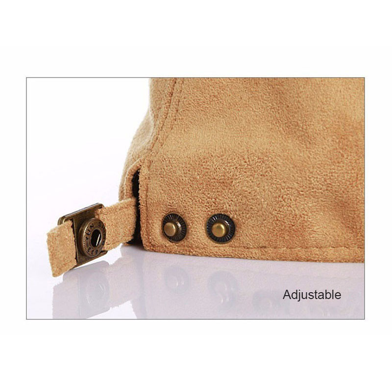 Berretti piatti classici per bambini Suedette berretto Vintage per ragazzi ragazze autunno inverno bambini cappelli a cuffia regolabili 2-6 anni