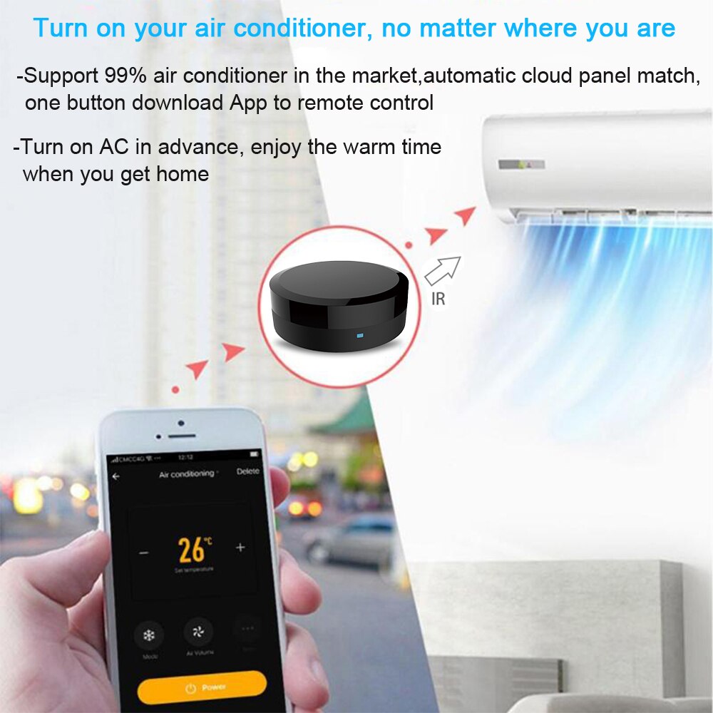 Universal WiFi + IR Smart Remote Control IR Smart Home Control Hub Tuya App Works with Google Assistant Alexa Siri