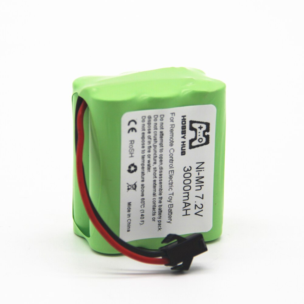 Ni -mh 3000 mah 7.2v aa oppladbart batteri til rc bil telerobot båt tank leketøy verktøy modell 7.2 v 3000 mah elektriske leker nimh