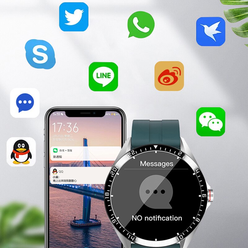 Bakeey  gw16 smartwatches mænd puls blodtryk iltmåler smartwatch kvinder fitness bluetooth smart watch android