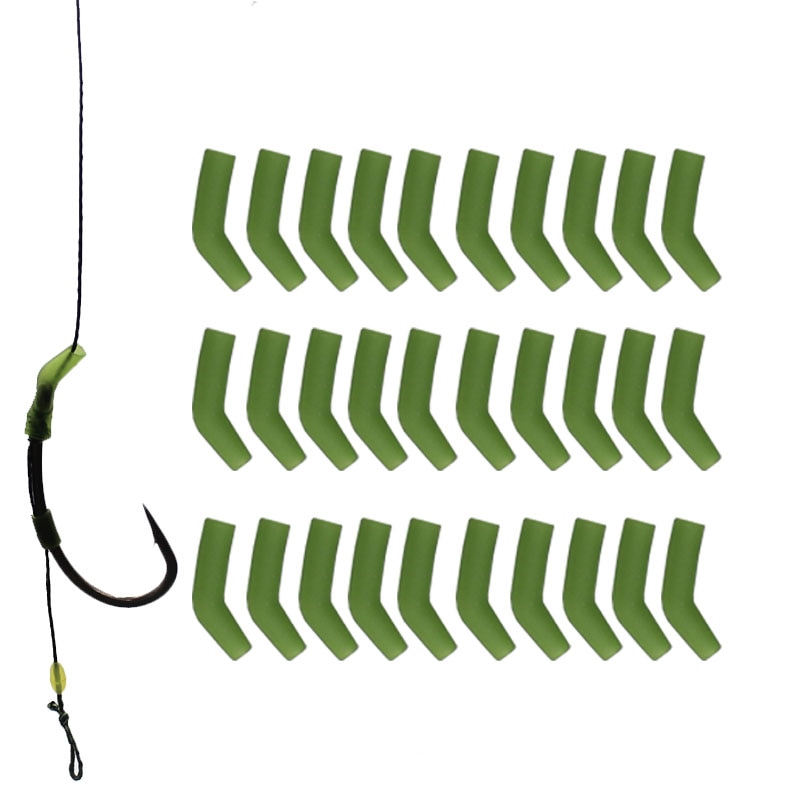 30 Stuks Karpervissen Haak Kickers D Rig Kicker Aligners Haken Mouwen Rigs Accessoires End Terminal Tackle