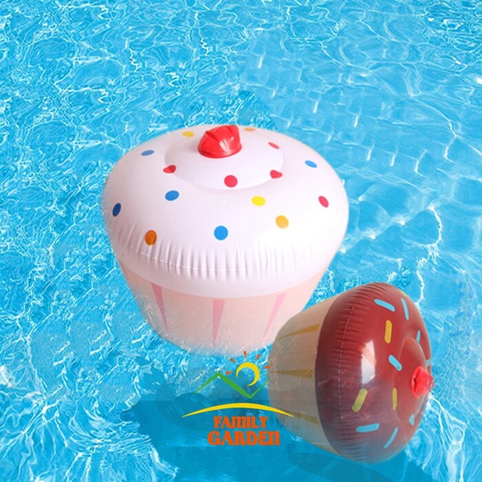 Inflatable Ice Cream Cupcakes Swimming Pool Cake Float Summer Water Toys