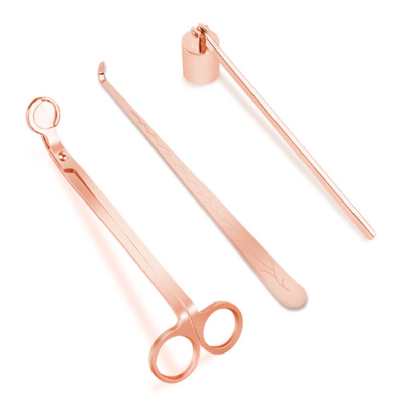Kaars Accessoire Set Kaarsendover Trimmer Haak Rvs Luxe Kaars Schaar 3 Pcs Kaars Care Kit