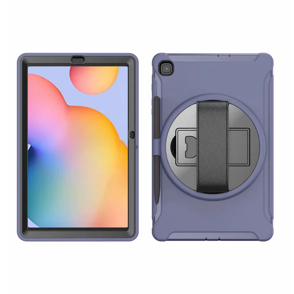 Funda para Samsung Galaxy Tab S 6 S6 Lite 2022 10,4 P610 P615 P613 P619 soporte giratorio para PC Fundas a prueba de golpes para tableta: Ipad pro12.9 / Azul