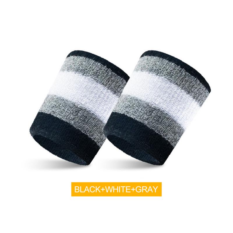 Suporte de pulso esportes banda de pulso de algodão pulseiras esporte faixa de mão para ginásio voleibol tênis suor suporte de pulso guarda: B 1PC
