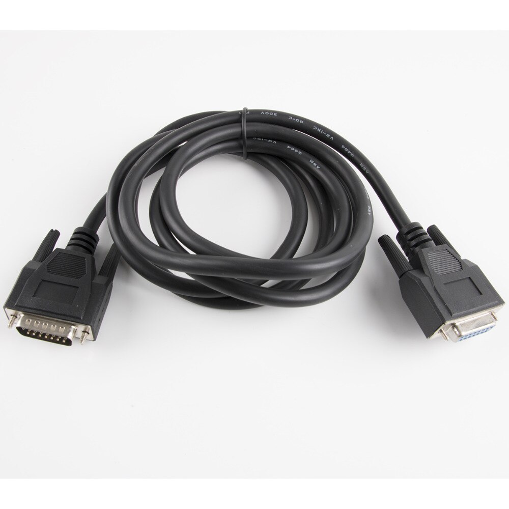 DB15 male to female parallel extension cable 15pin 2 rows pinout black beige color optional 1.5m