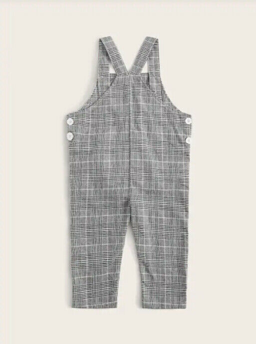 PUDCOCO Peuter Kids Baby Jongens Meisjes Gestreepte/Plaid Bib Broek Overalls Broek Jarretel Jumpers Jumpsuits Playsuit 0-3Y