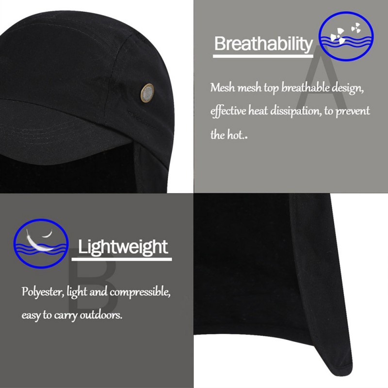 1 PC Vissen Cap met Oor Nek Flap Cover Verstelbare Waterdicht Zonnescherm Vouwen Mesh Sport Hoed Outdoor Sportkleding Pro