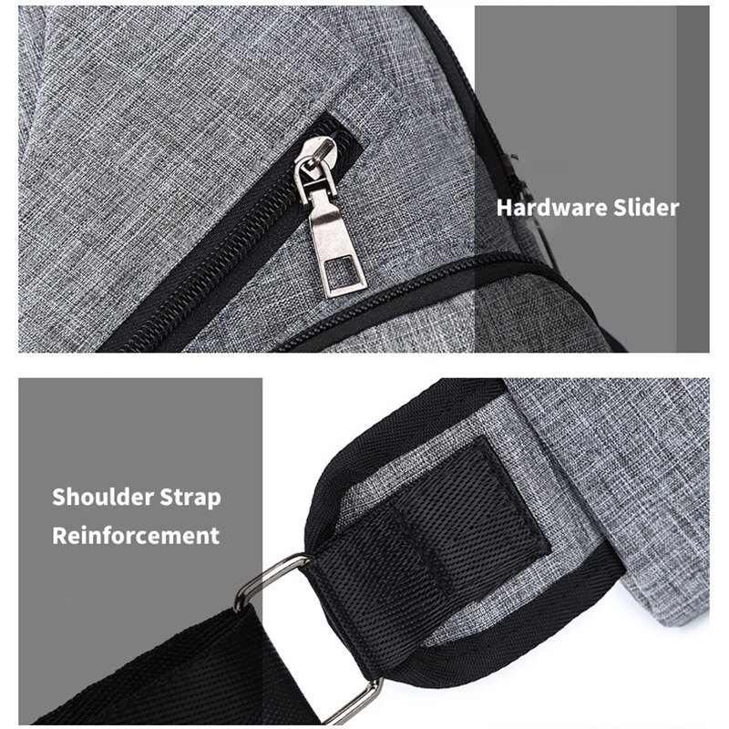 Heren crossbody tassen usd opladen schoudertassen mannen anti-diefstal borsttas school zomer korte reis koerierstas