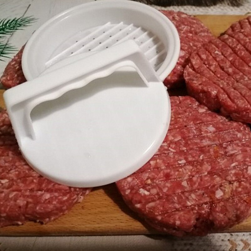 1 set rund form hamburgerpress plast hamburgare kött nötkött grill livsmedelsklassad pressbiffmaskin formform kökstillbehör