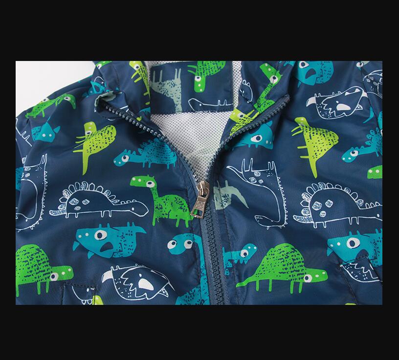 Spring And Autumn Kids Boys' Graffiti Stormsuit Children's Coat
