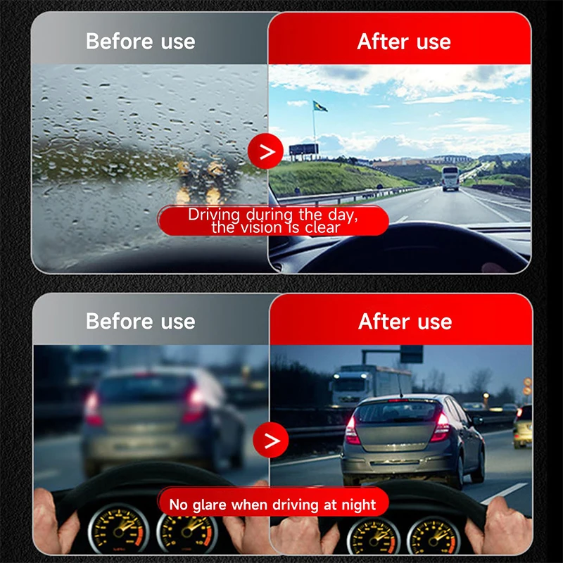 Windshield Cleaner Oil Film Cleaning Brush Set Window Supplies Automotive Liquid Clean Lenses Screens Detergent Removal Phone