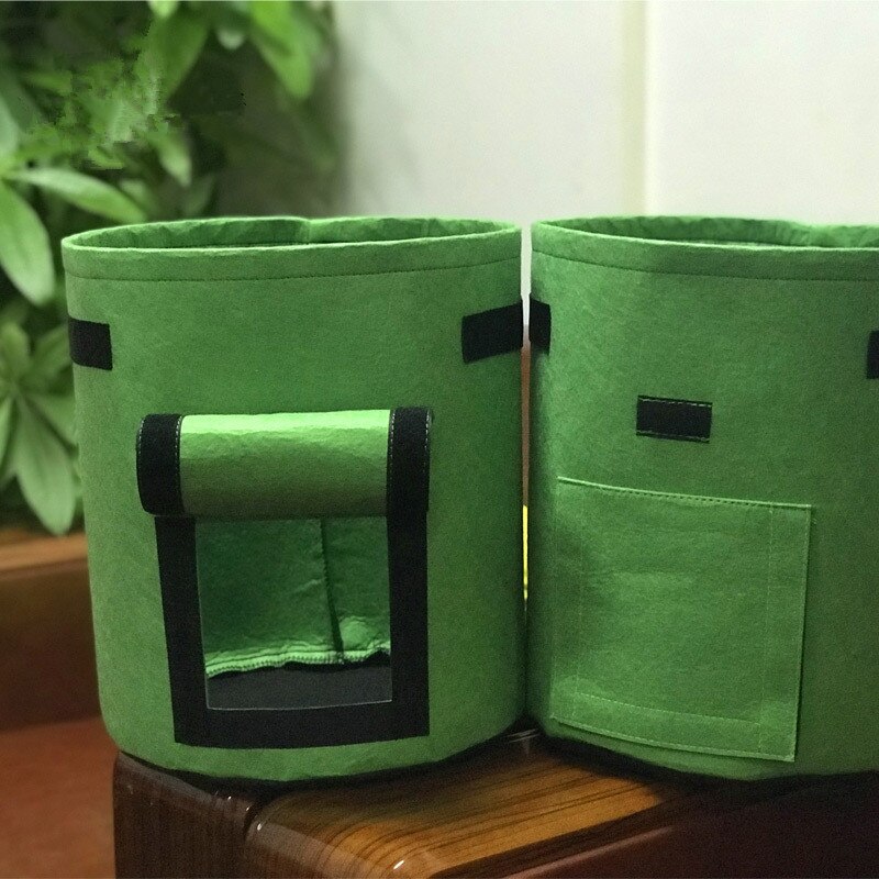 4/7/10/15 Gallon Potato Grow Bags Vegetable Plant Pot Home Garden Greenhouse Carrot Tomato Moisturizing Fabric Growing Planter