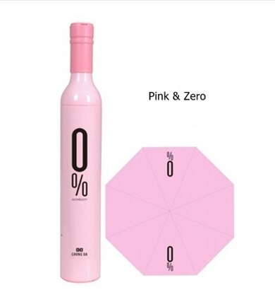 bodemprijs Paraplu Wijnfles Paraplu Paraplu Zon Bescherming Georganiseerd Paraplu: Roze