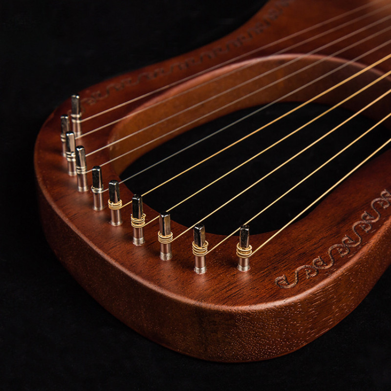 Lyra musikaliska stränginstrument stift för lyra laiyaqin liten harpa sju eller tio strängad nagelmusik lerqin liqin grekiskt instrument