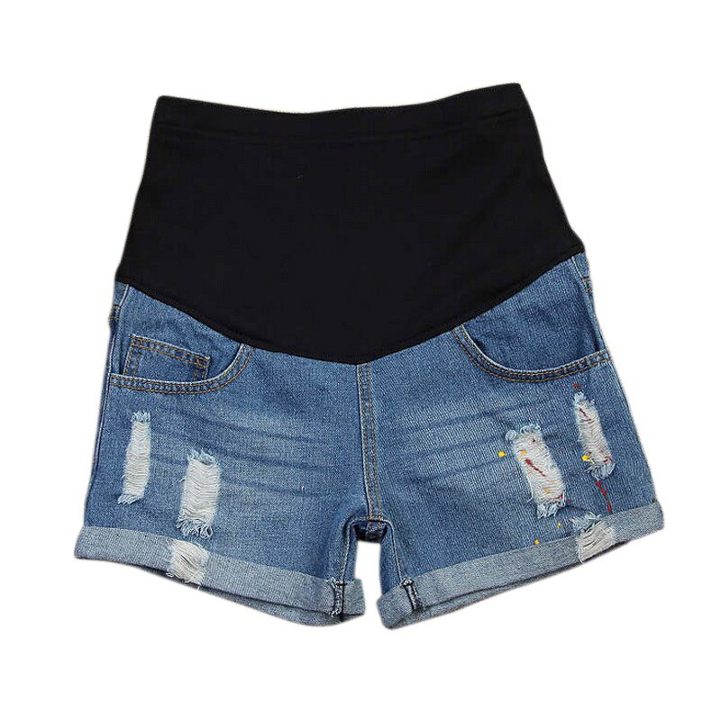 Kesäfarkut puuvilla raskaana olevat naiset äitiysshortsit pellavahousut hoito vatsa denim ohuet shortsit plus kokoiset bermudat