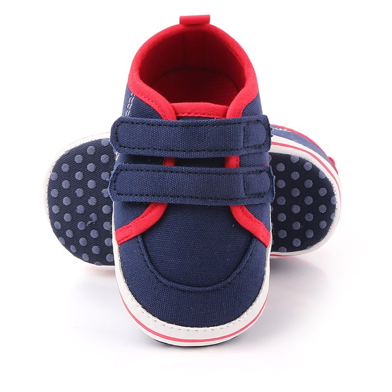 Babyskor pojkar flickor sneakers som andas sportspjälsäng mjuk first walker fritidsskor first walkers i 0-12 månader