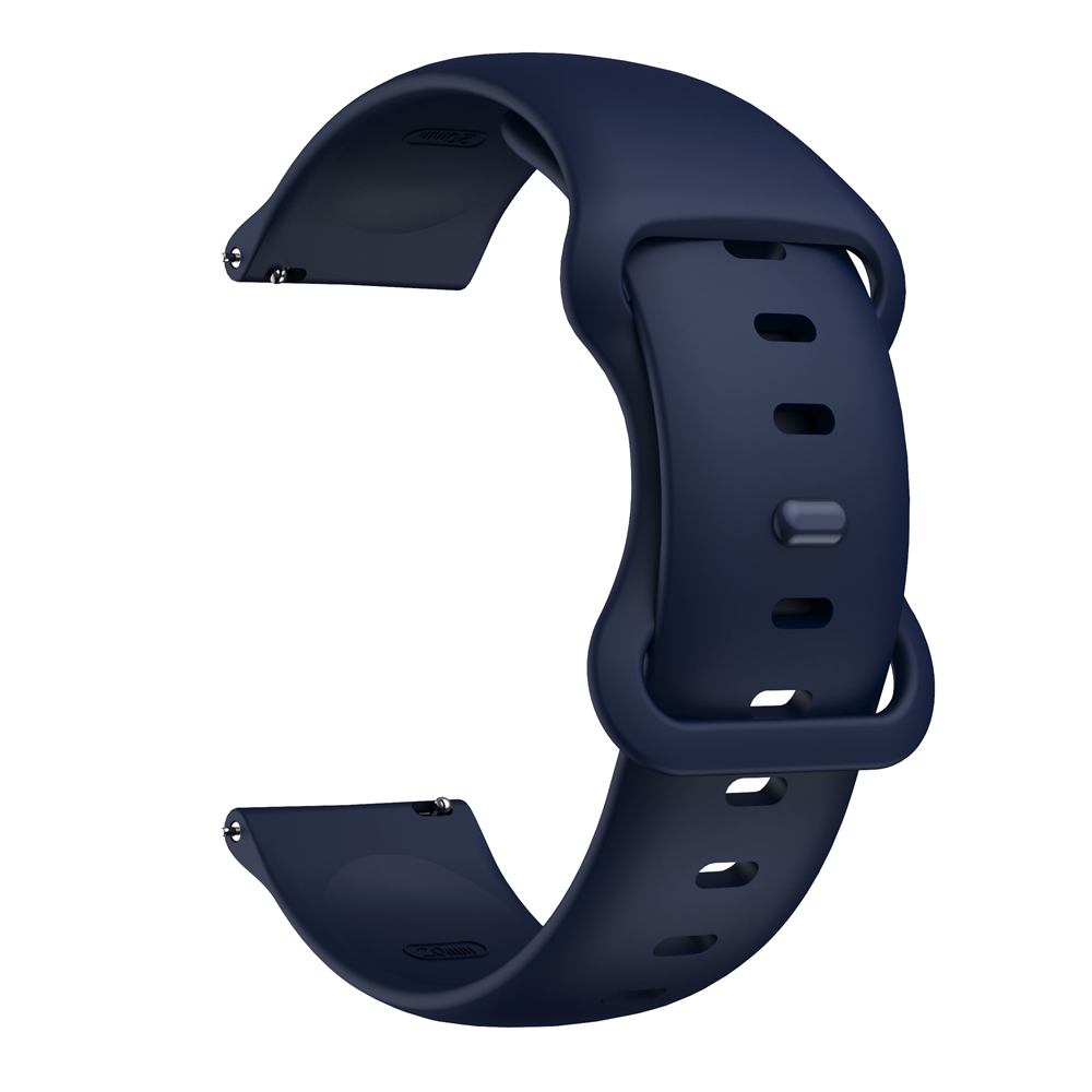 Silikonrem til garmin forerunner 255 265 245 165- rem, vivoactive 5 venu 3 sq sportsarmbånd 20mm 22mm smartklokkereim: Svart gul / 22mm
