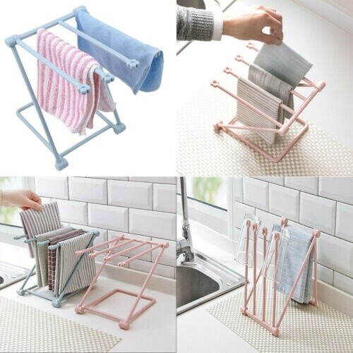 Opvouwbare Keuken Droogrek Plank Handdoek Doek Houder Rack Organizer Badkamer Opbergrek 20*16*25.5Cm