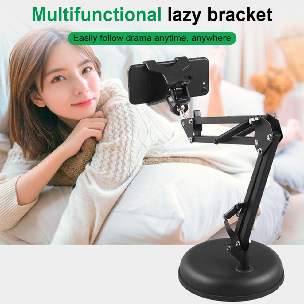Support de téléphone portable à bras flexibles rotatifs à 360 °, Clips de serrage pour téléphone portable, Support métallique pour Smartphone et bureau