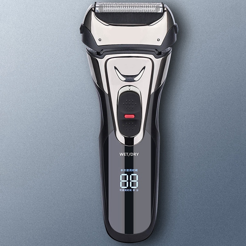 Fk-605 Reciprocating Electric Shaver Full Body Washing Three Blade Head -Up Sideburner Usb Fast Charge