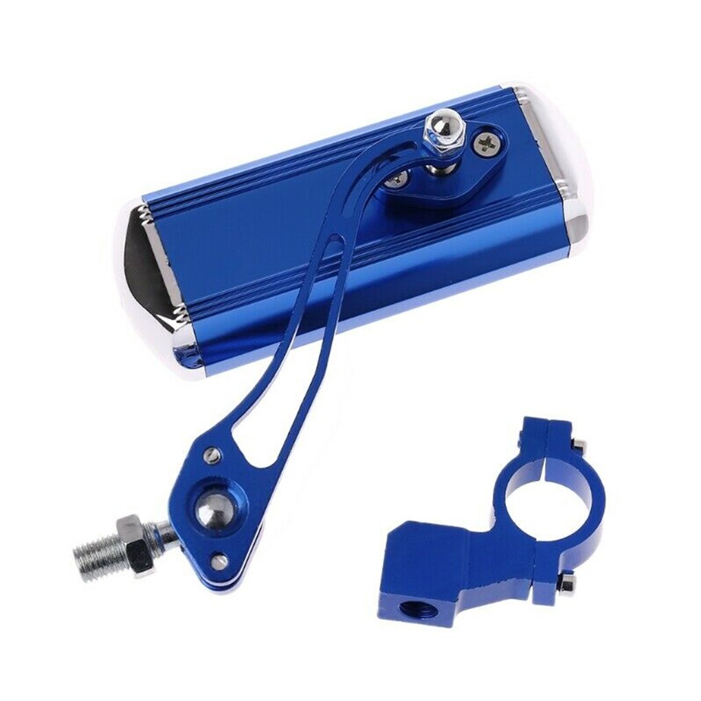 Espejo retrovisor de aleación de aluminio para bicicleta con rotación de 360 grados espejo trasero para bicicleta manillar Flexible accesorio de seguridad espejo